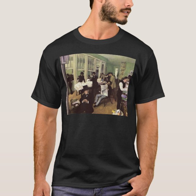 Edgar Degas bomull marknadsför i Newet Orleans T Shirt (Framsida)