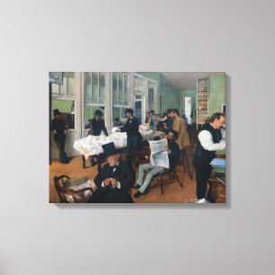 Edgar Degas - Bomullskontor i New Orleans Canvastryck