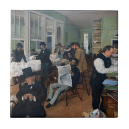Edgar Degas - Bomullskontor i New Orleans Kakelplatta