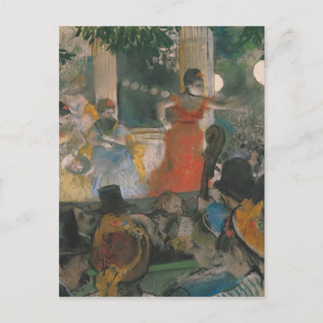 Edgar Degas | Cafe-konsert vid Les ambassader Vykort (Framsida)