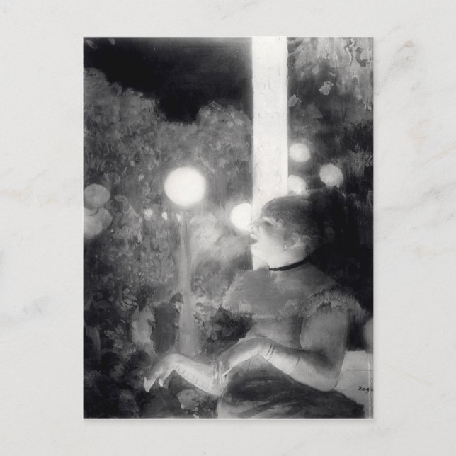 Edgar Degas | Cafe-konsert Vykort (Framsida)