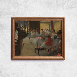 Edgar Degas Class Ballet Art Poster