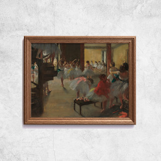 Edgar Degas Class Ballet Art Poster