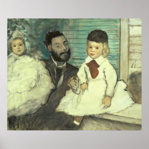 Edgar Degas   Comte Le Pic och hans sons Poster