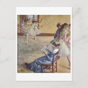 Edgar Degas - Dance Class Madame Cardinal 1878 oil Vykort