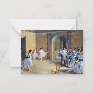 Edgar Degas - Dance Foyer, Opera rue Le Peletier Anteckningskort