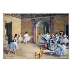 Edgar Degas - Dance Foyer, Opera rue Le Peletier Fototryck