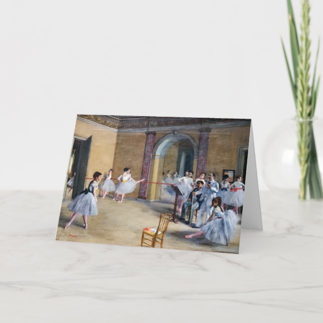 Edgar Degas - Dance Foyer, Opera rue Le Peletier Kort (Framsida)