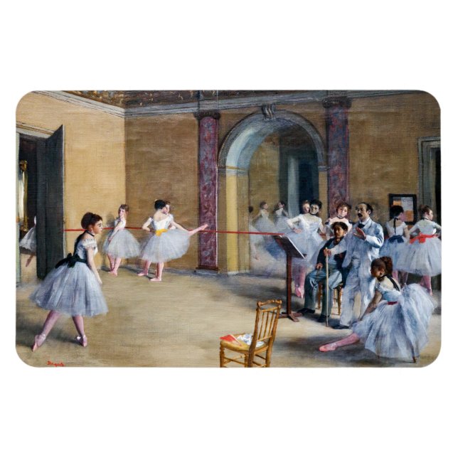 Edgar Degas - Dance Foyer, Opera rue Le Peletier Magnet (Horisontell)