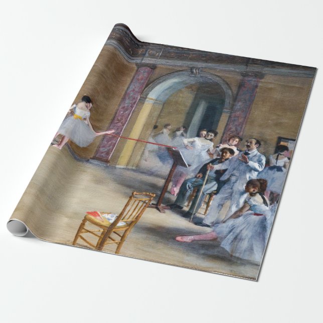 Edgar Degas - Dance Foyer, Opera rue Le Peletier Presentpapper (Utrullad)