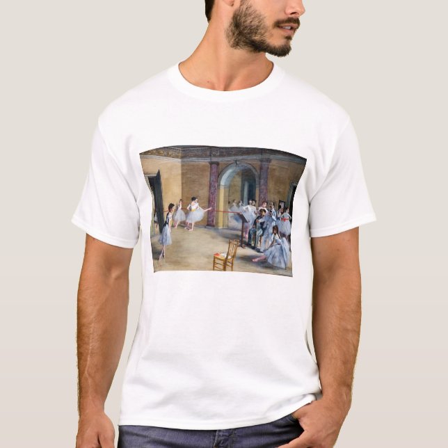 Edgar Degas - Dance Foyer, Opera rue Le Peletier T Shirt (Framsida)