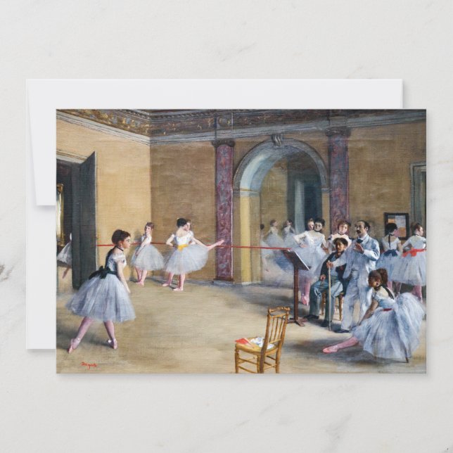 Edgar Degas - Dance Foyer, Opera rue Le Peletier Tack Kort (Framsida)