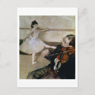 Edgar Degas Dance Lesson, 1879 Vykort
