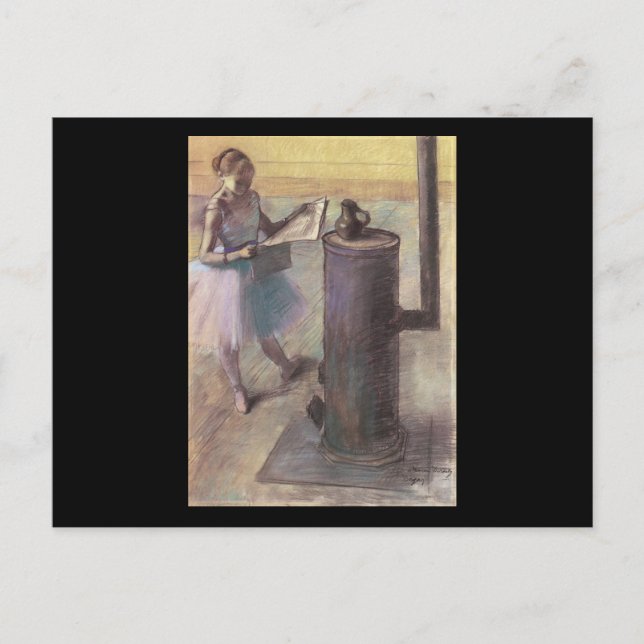 Edgar Degas Dancer Resting Vykort (Framsida)
