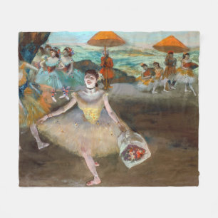 Edgar Degas - Dancer with Bouquet, Bwing on Stage Fleecefilt
