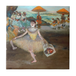 Edgar Degas - Dancer with Bouquet, Bwing on Stage Kakelplatta