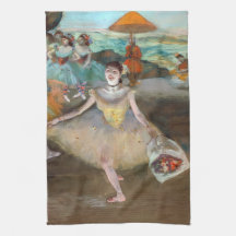 Edgar Degas - Dancer with Bouquet, Bwing on Stage