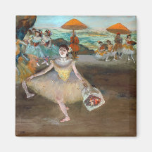 Edgar Degas - Dancer with Bouquet, Bwing on Stage