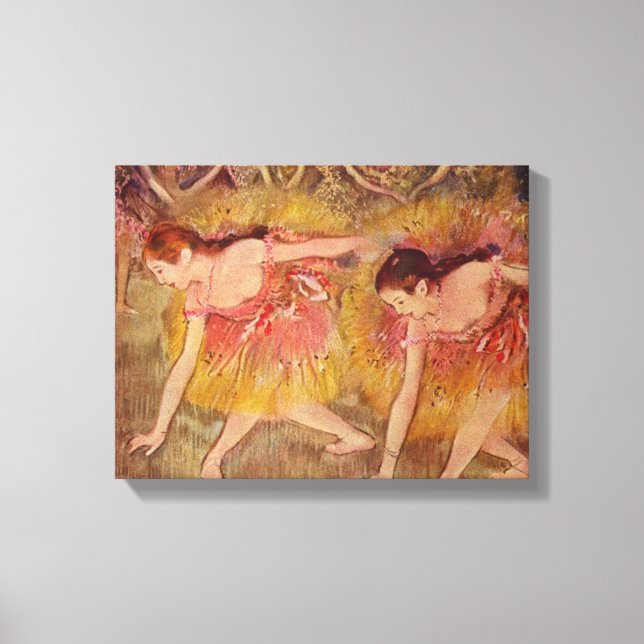 Edgar Degas Dancers böjer nedåt Canvastryck (Framsida)