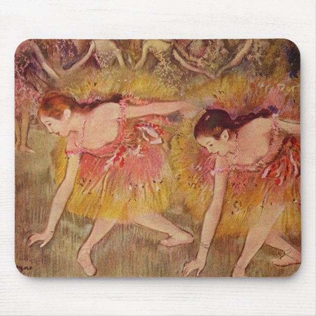 Edgar Degas Dancers böjer nedåt Musmatta (Framsidan)