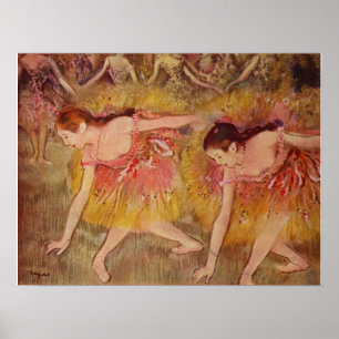 Edgar Degas Dancers böjer nedåt Poster