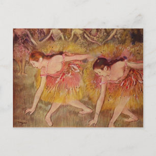 Edgar Degas Dancers böjer nedåt Vykort