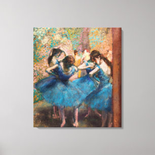 Edgar Degas - Dancers in blue Canvastryck
