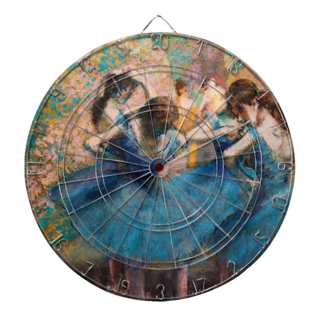 Edgar Degas - Dancers in blue Darttavla (Framsidan)