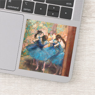 Edgar Degas - Dancers in blue Klistermärken