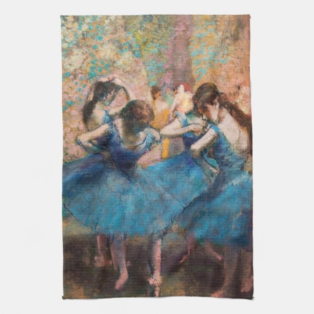 Edgar Degas - Dancers in blue Kökshandduk (Vertikal)