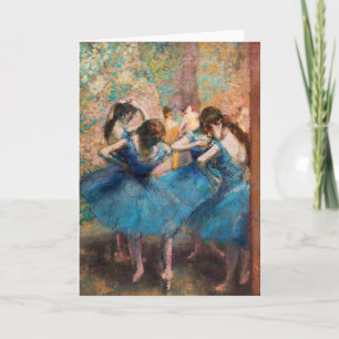 Edgar Degas - Dancers in blue Kort
