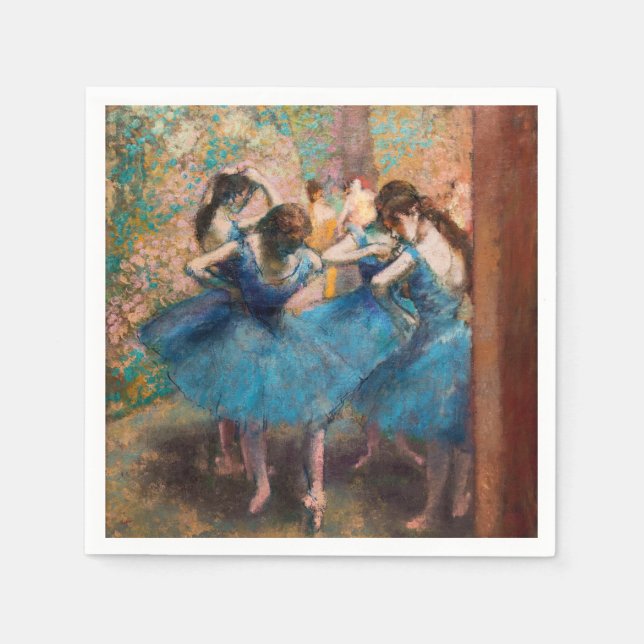 Edgar Degas - Dancers in blue Pappersservett (Framsidan)