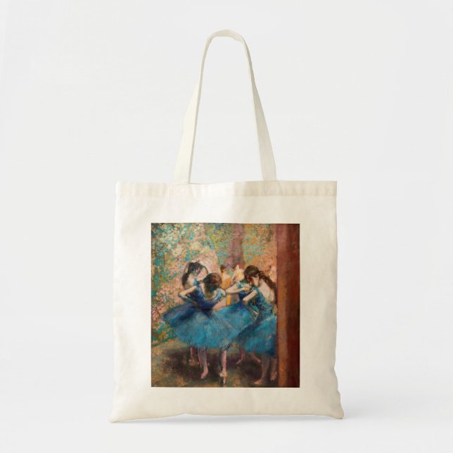 Edgar Degas - Dancers in blue Tygkasse (Framsidan)