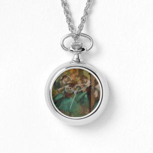 Edgar Degas Dancers Rosa och Grönt Armbandsur