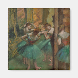 Edgar Degas Dancers Rosa och Grönt Magnet
