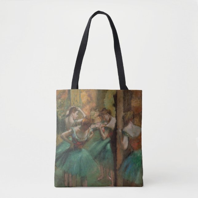 Edgar Degas Dancers Rosa och Grönt Tygkasse (Framsida)