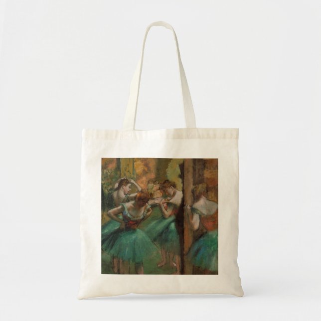 Edgar Degas Dancers Rosa och Grönt Tygkasse (Framsidan)