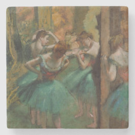 Edgar Degas Dancers Rosa och Grönt Underlägg