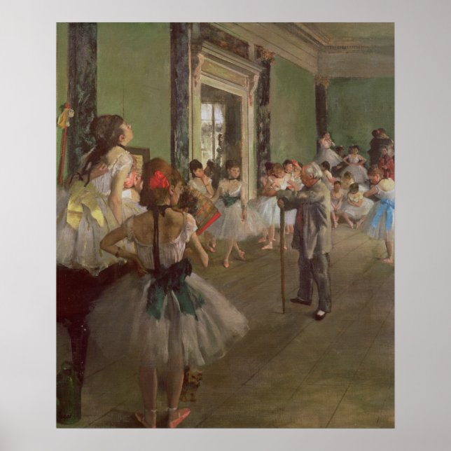 Edgar Degas | Dancing Class, 1873-76 Poster (Framsidan)