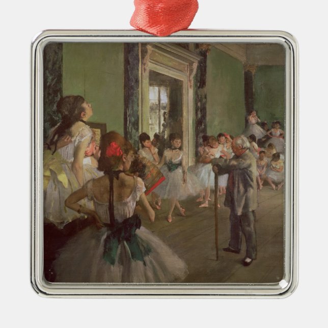 Edgar Degas| Dancing Class, c.1873-76 Julgransprydnad Metall (Framsidan)