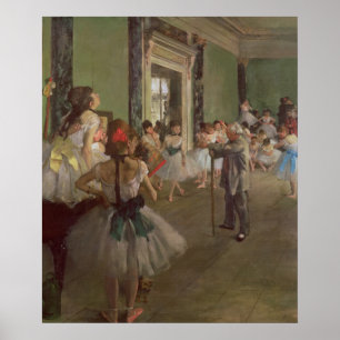 Edgar Degas Dancing Class, c.1873-76 Poster