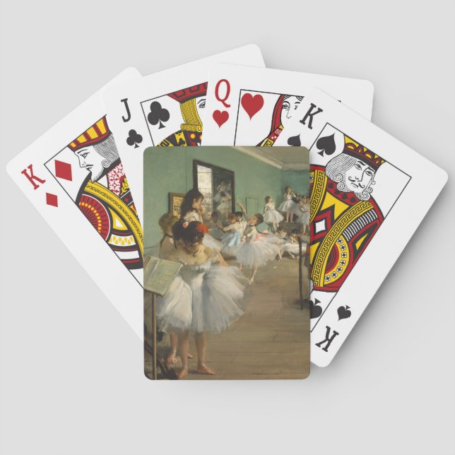 Edgar degas- dans klassificerar 1874 spelkort (Baksidan)