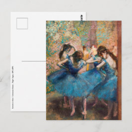 Edgar Degas - Dansande i blått Vykort