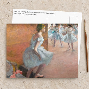 Edgar Degas - Dansande kvinnor som går uppför en t Vykort