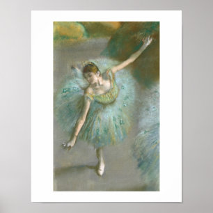 Edgar Degas   Dansar i Grönt Poster