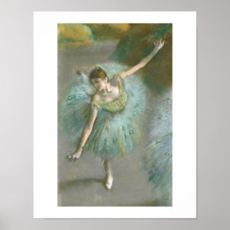 Edgar Degas | Dansar i Grönt Poster