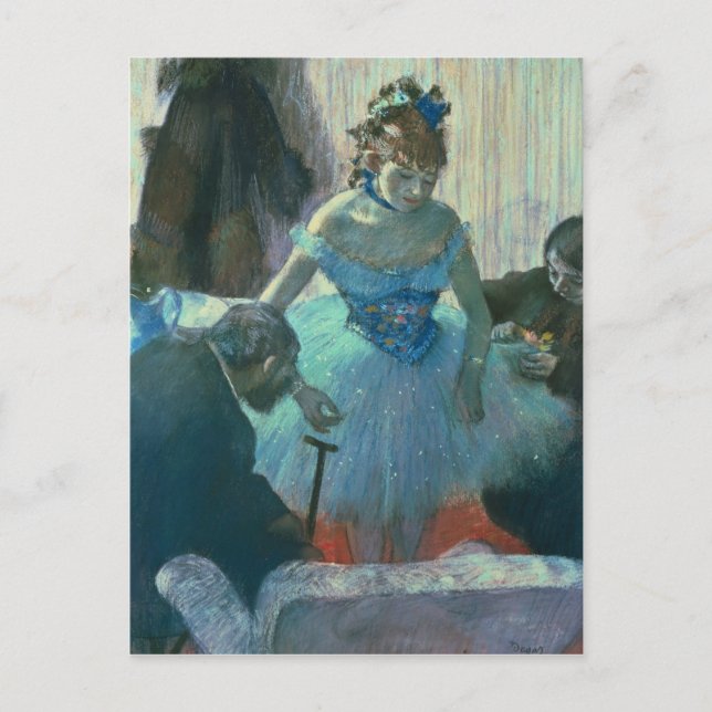 Edgar Degas | Dansar i hennes klädrum Vykort (Framsida)