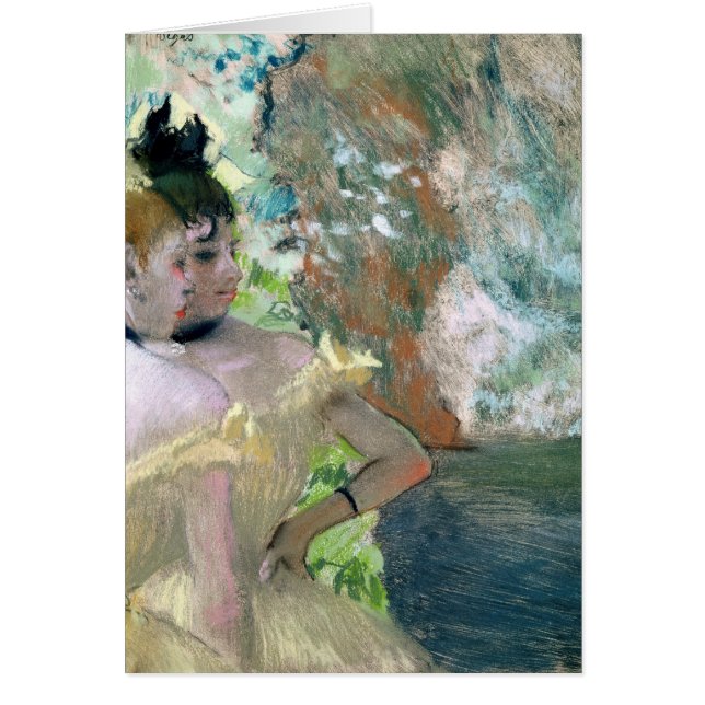 Edgar Degas | Dansar i Vingar Hälsningskort (Framsidan)