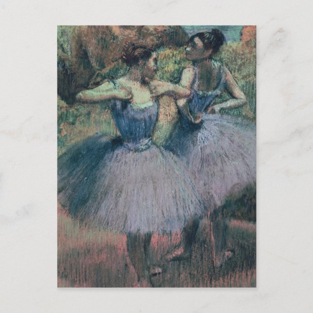 Edgar Degas | Dansar i Violet Vykort (Framsida)