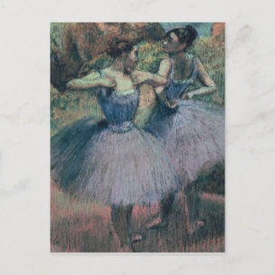 Edgar Degas Dansar i Violet Vykort